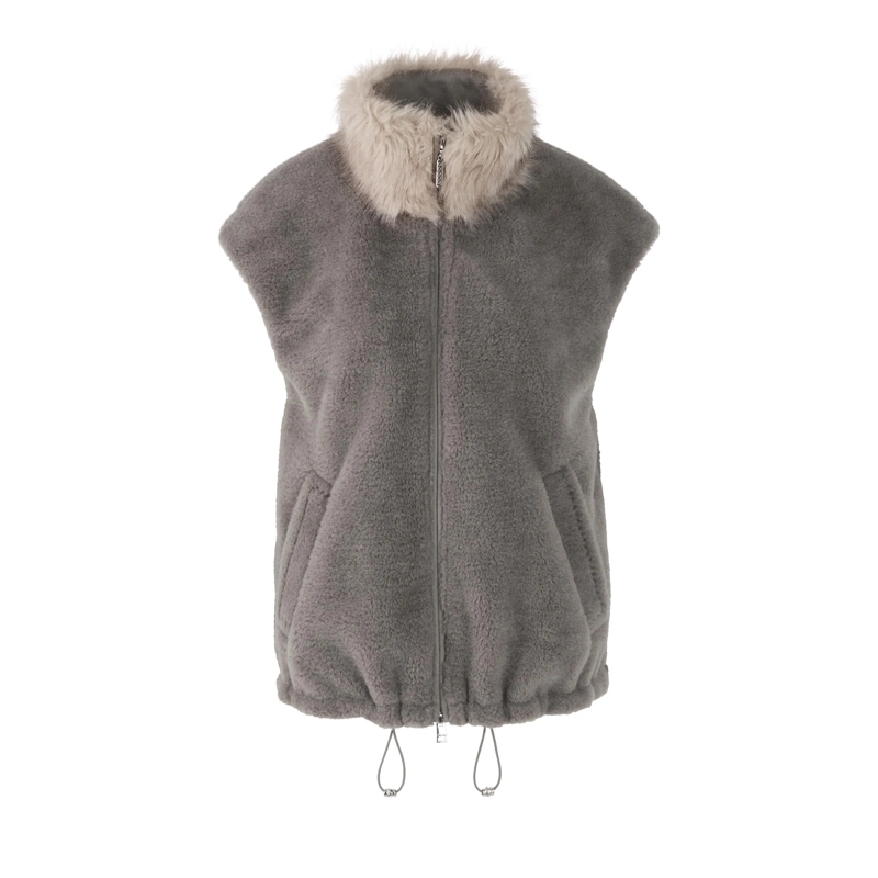 Marc Cain Pullover Weste soft charcoal