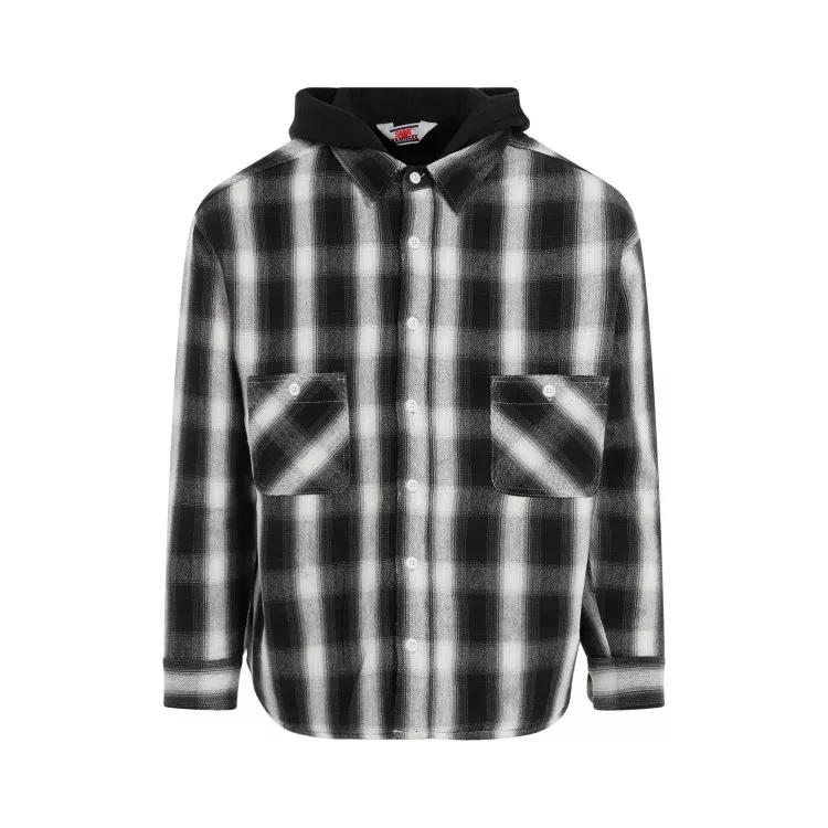 Saint Mxxxxxx - Black Cotton Shirt Parka - Größe S - black