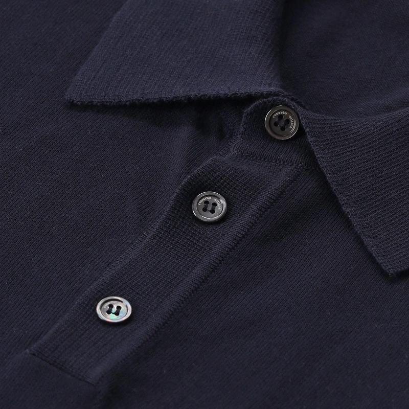 Roberto Collina Polohemd Poloshirt aus Baumwolle weiß(Image 6)