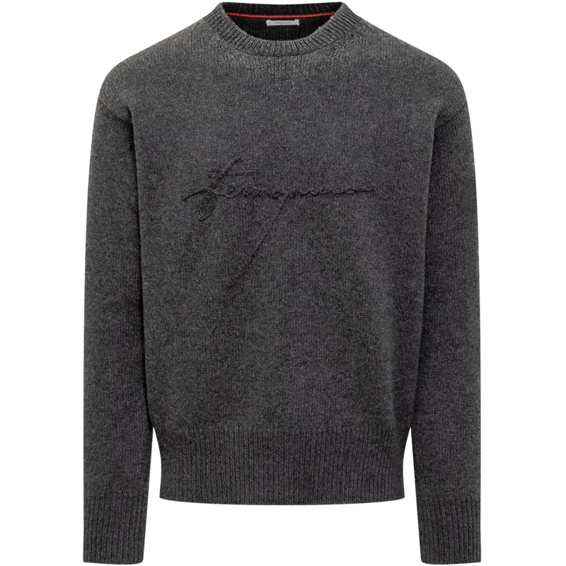 Salvatore Ferragamo  Maglione Ferragamo dunkelgrau