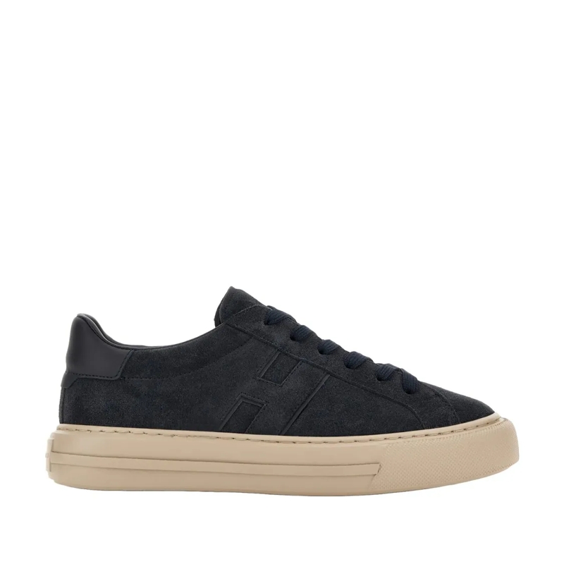 Hogan Lage-top sneaker H691 H Low-Top Sneakers With Suede Upper Black