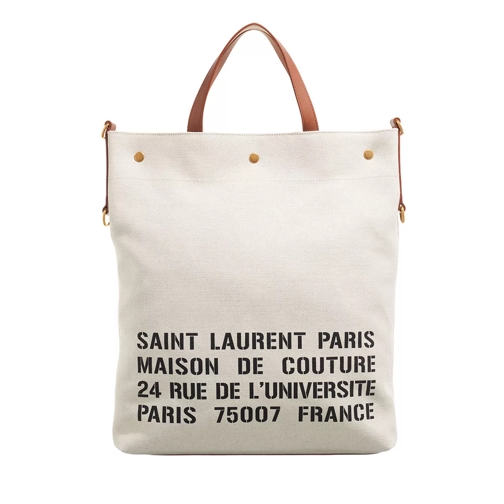 Saint Laurent Address 2-Way Bag Natural Rymlig shoppingväska