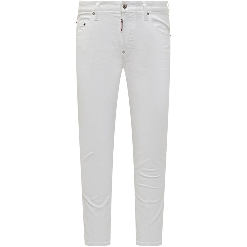Dsquared2 Slim-Fit-Jeans Jeans Slim Fit Cinque Tasche weiß