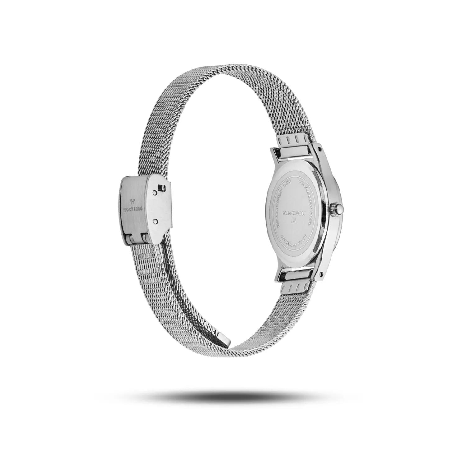 Thumbnail - Mockberg Uhr - Retro Mesh Uhr - Gr. unisize - in Silber - für Damen