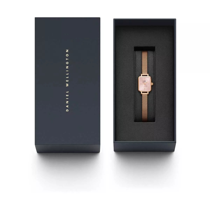 Daniel Wellington Dw Quadro Mini Melrose Rg 15X18Mm Pink Sunray