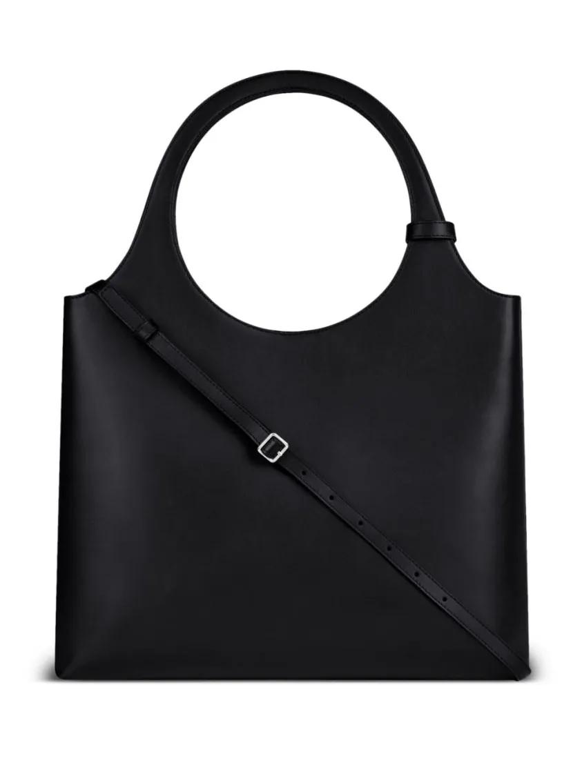 Courrèges Crossbody bags Black Bag With Magnetic Fastening And Dual Handles in zwart