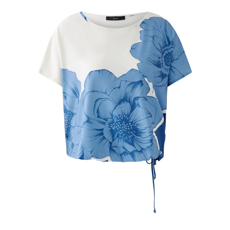Oui T-Shirt Shirt blau
