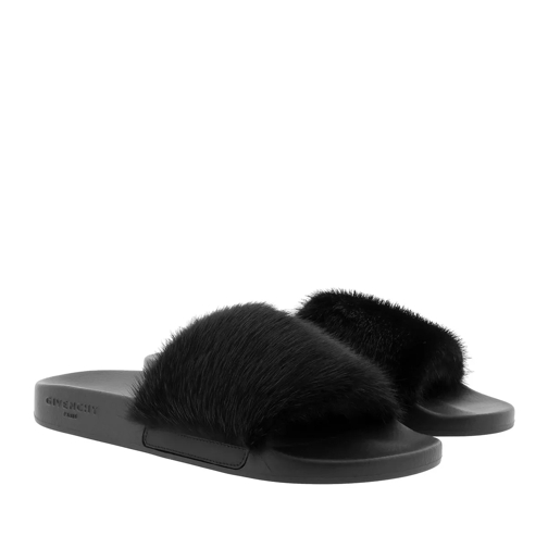 Givenchy Natural Rubber Sandals Black Slide