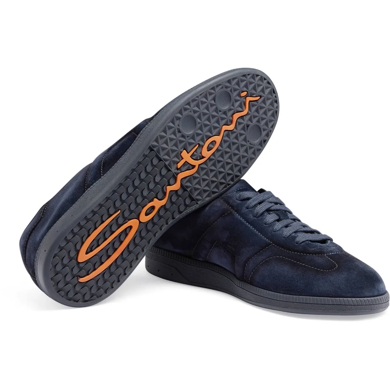 Santoni Low-Top-Sneaker Men's suede sneaker weiß (Image 4)