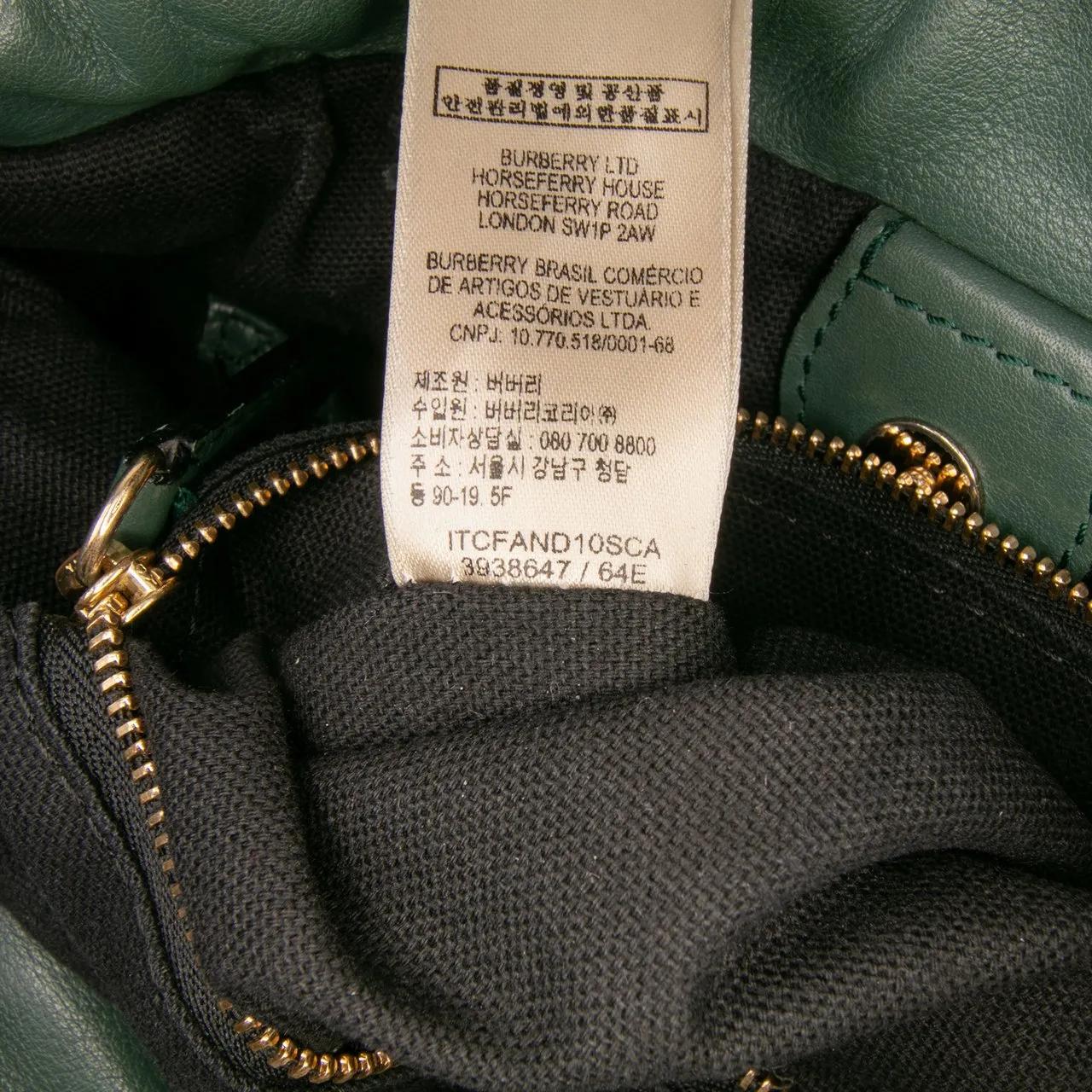 Thumbnail - Burberry Hobo Bags - House Check Canvas and Calfskin Little Crush Cross - Gr. unisize - in Grün - für Damen