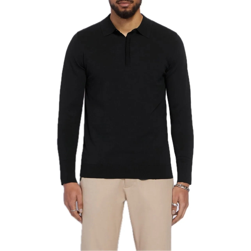 AEDEN Pullover Nolanos Polo Black schwarz