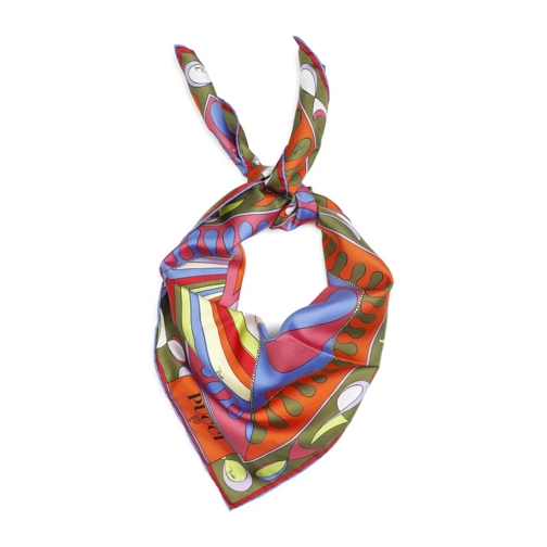 Pucci Écharpe légère Multicolor Silk Scarf Multicolor