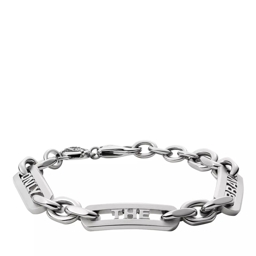 Diesel Stainless Steel Chain Bracelet Silver Braccialetti