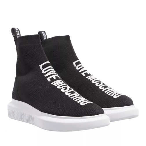Love Moschino Sneakerd.Gomma40 Calza Nero/Bianco Slip-On Sneaker