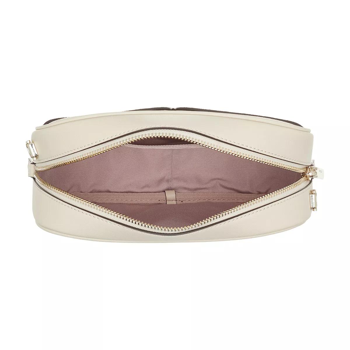 Kate Spade Medium Spade Flower Canvas Camera Crossbody Bag in Natural