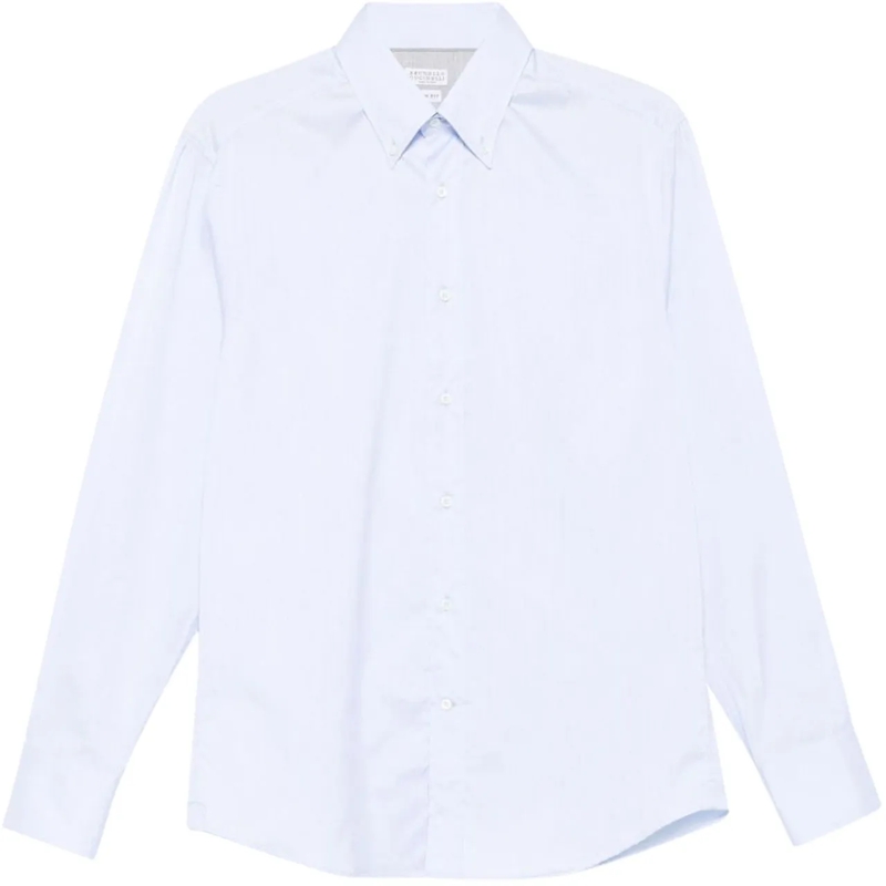 Brunello Cucinelli Legeres Oberteil Shirts Clear Blue blau