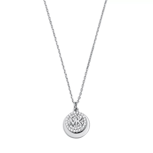 Michael Kors Women's Sterling Silver Pendant Necklace MKC1515AN Silver Mellanlångt halsband