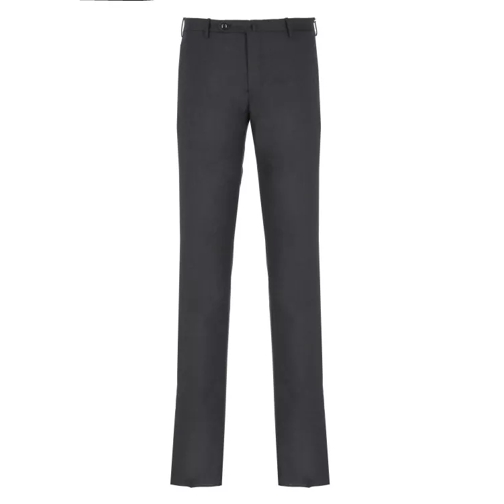 Incotex Dark Grey Virgin Wool Trousers Grey 