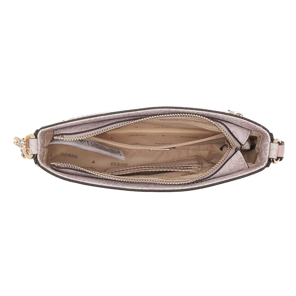 Guess Satchels Noelle Mini Top Zip Shoulder in poeder roze