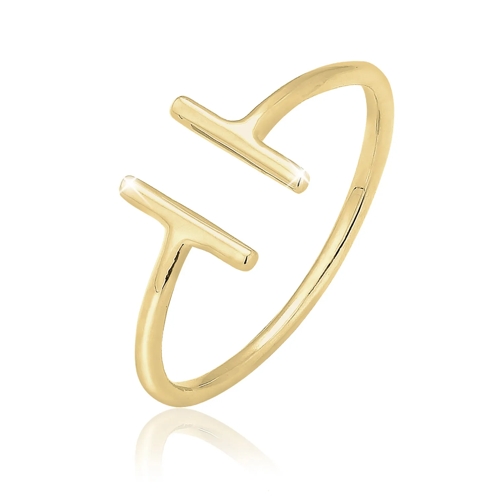 Elli Ring Ring Geo Trend Look Statement Offen 375 Gelbgold gold