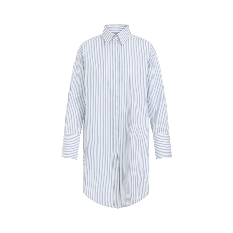 Victoria Beckham Bluse Yellow Chamomile Organic Cotton Wrap Front Blouse White