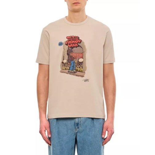 Junya Watanabe Short Sleeves Cotton T-Shirt Neutrals 