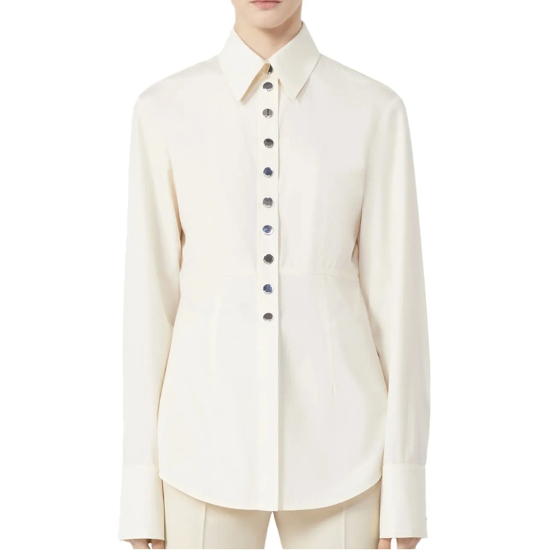 Sportmax Bluse Shirts Ivory weiß
