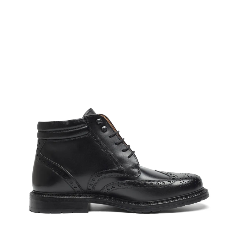 Heinrich Dinkelacker Schnürstiefel Schnürboots Janosh K Full-Brogue BC- Vollständig schwarz