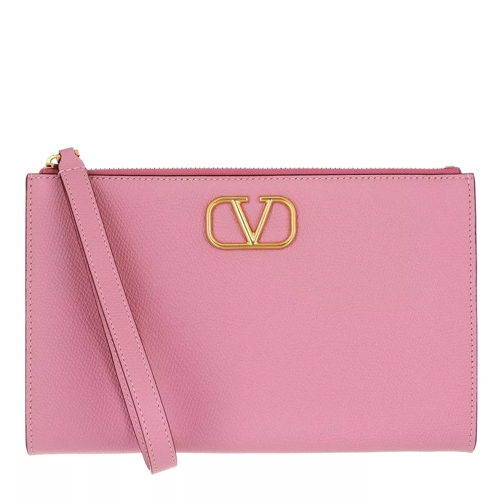 Valentino Garavani Signature Pouch Dawn Pink Handväska med väskrem