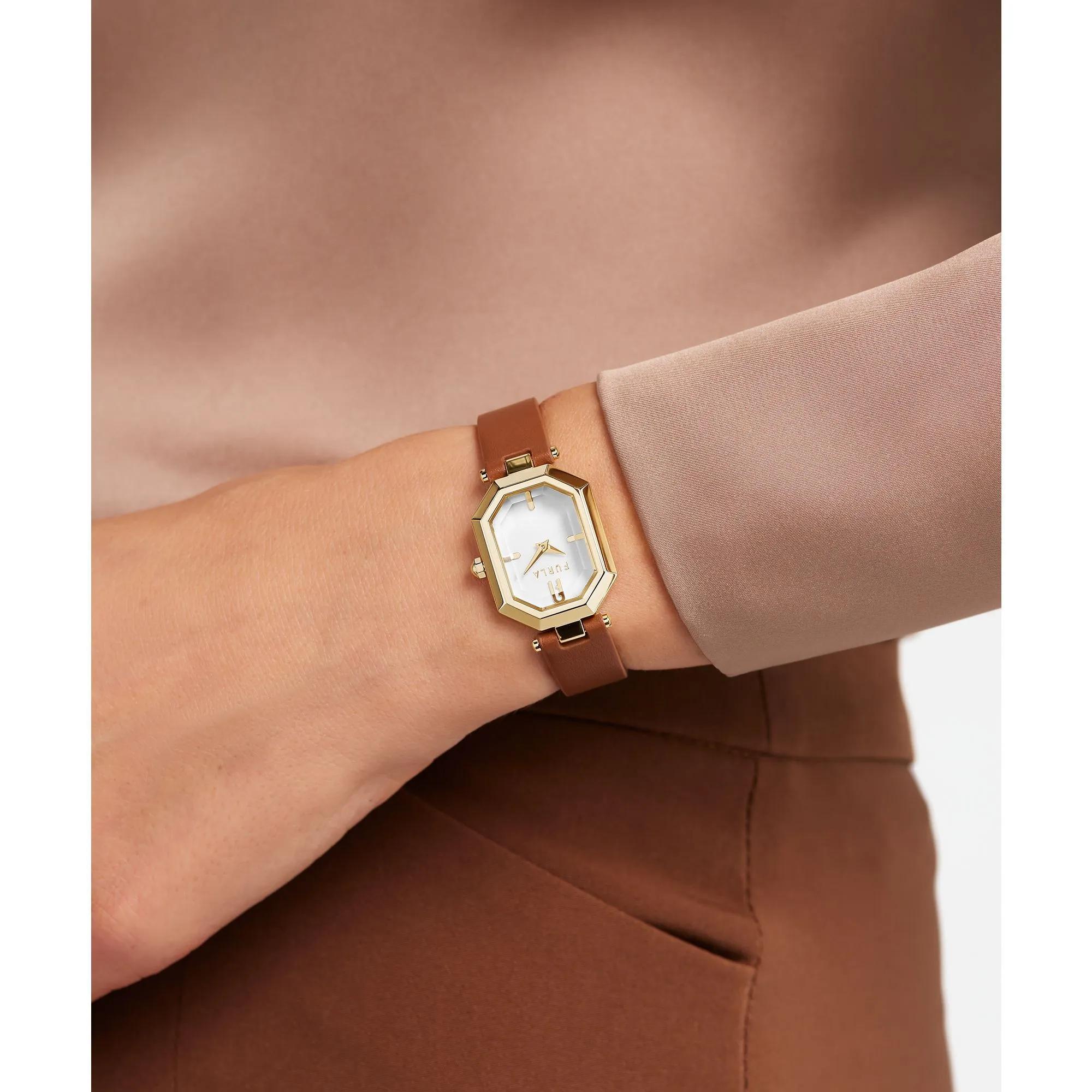 Thumbnail - Furla Uhren - Analoge Uhr Furla Octagonal - Gr. unisize - in Braun - für Damen