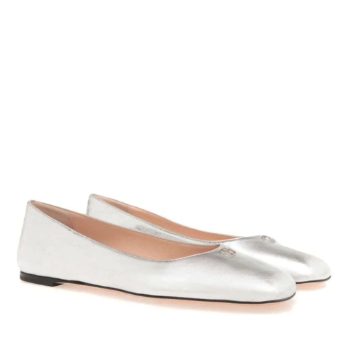 Bally Ballerine Flat shoes Silver silber