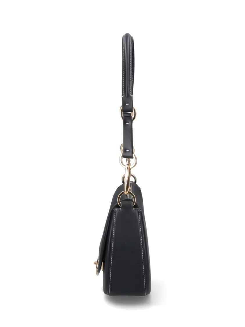 Valentino Garavani Hobo bags Small 'Ohval' Shoulder Bag – Black in zwart