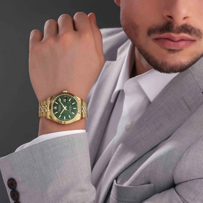 Swiss Military Hanowa Automatikuhr Automatikuhr Master Diligenter gold(Image 5)