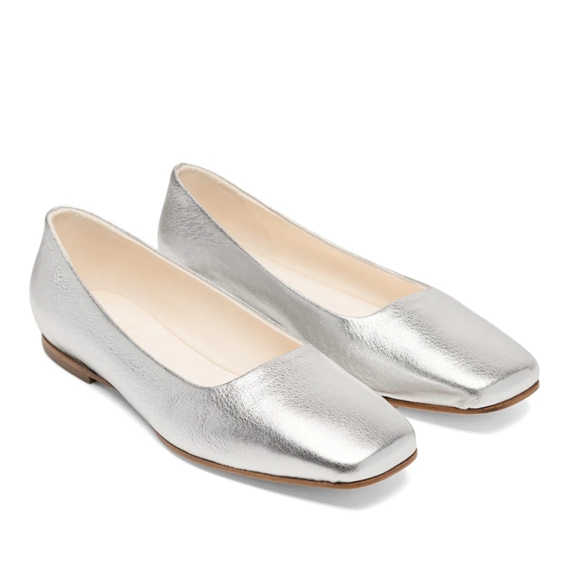 Henry Stevens Ballerines Ballerinas Audrey B silber(Image 2)