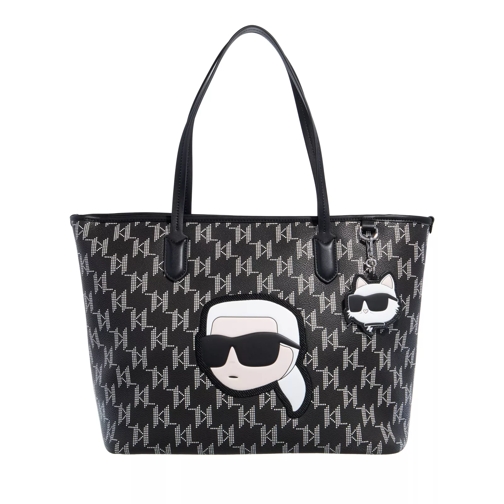 Karl Lagerfeld K/Ikonik 2.0 Mono CC Lg Tote Black Shopping Bag