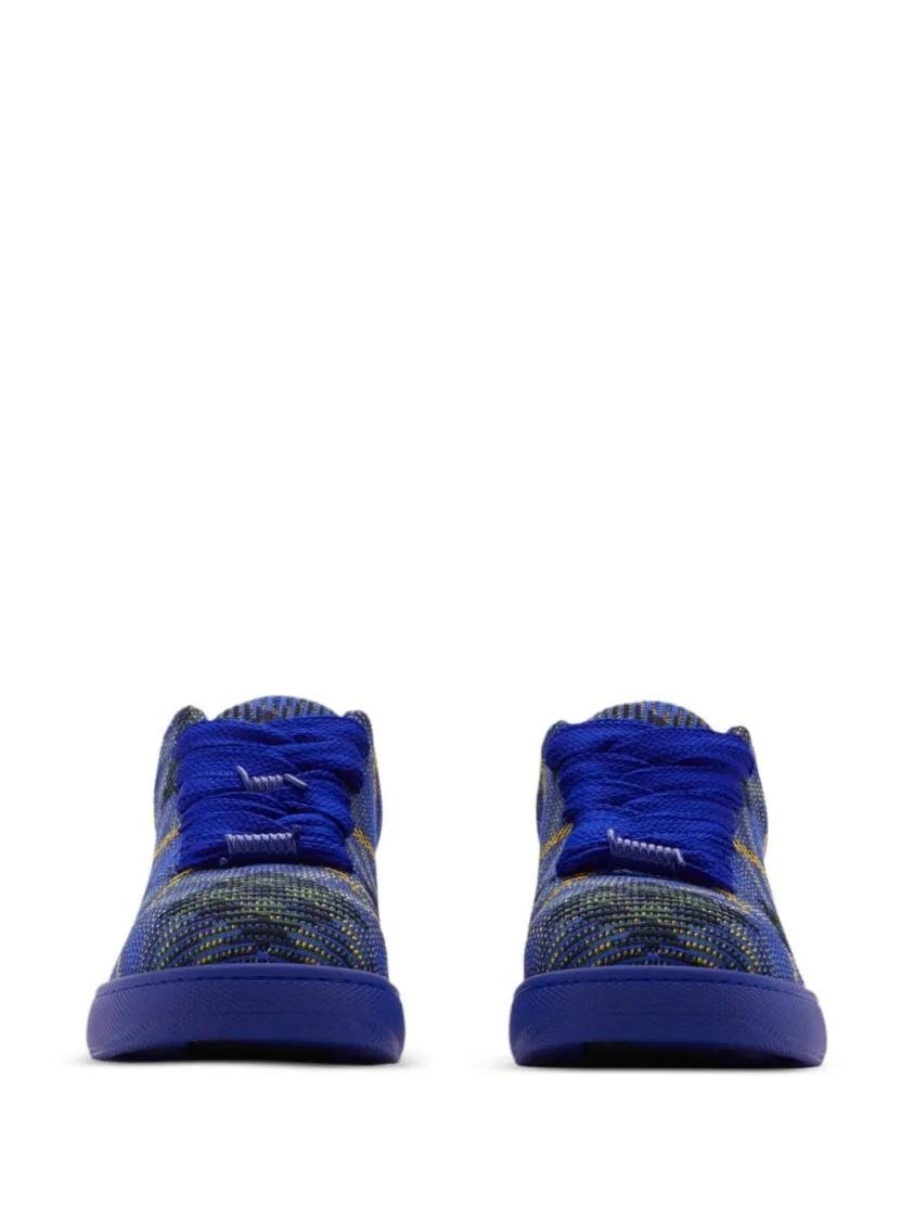 Thumbnail - Burberry Low-Top Sneaker - Textured Blue Nylon-Elastane Sneakers - Gr. 40 (EU) - in Blau - für Damen