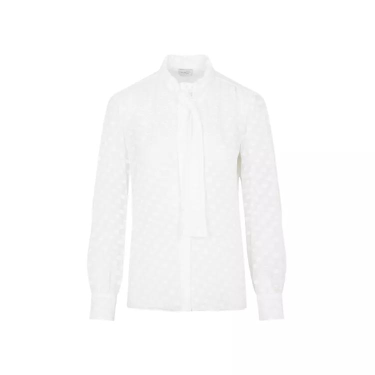 Giambattista Valli - White Ivory Silk Top - Größe 40 - white