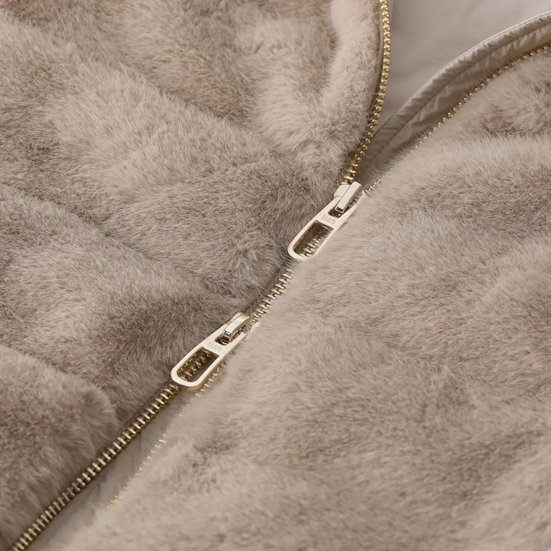 Duno Veste de transition Jacke Nila Pejo mit Strickärmeln beige(Image 3)