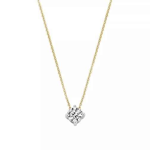 Blush Necklace 3057BZI - Gold (14k) with Zirconia Yellow and White Gold Collier court