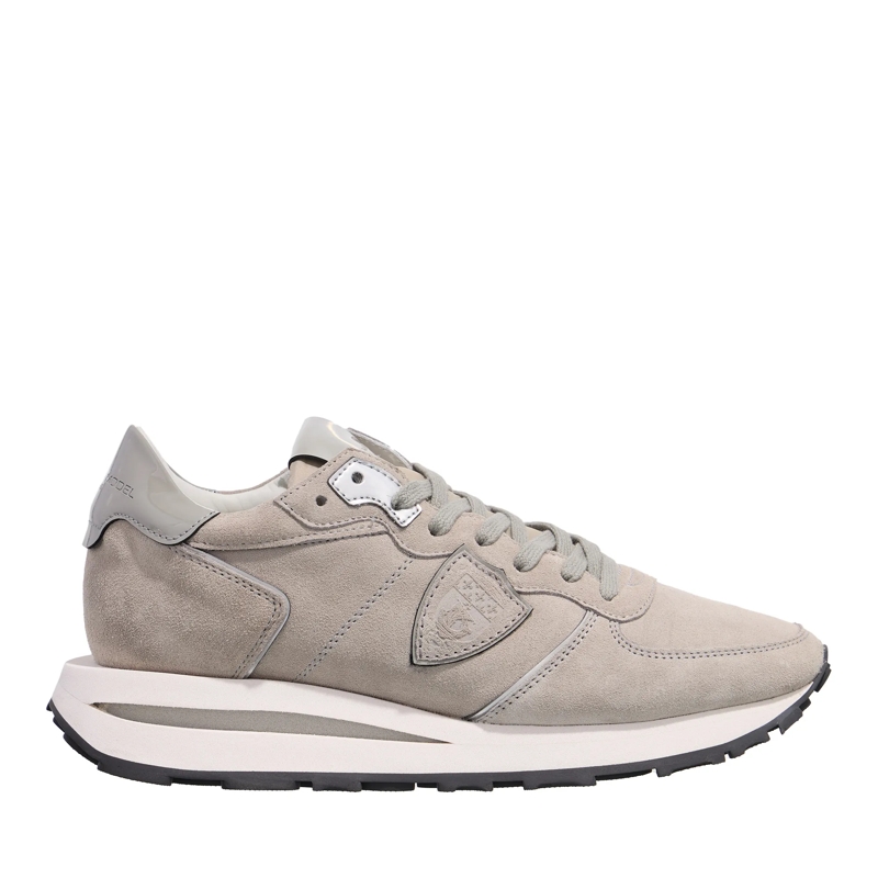 Philippe Model Low-Top-Sneaker Tropez Haute Low Woman Daim_Gris