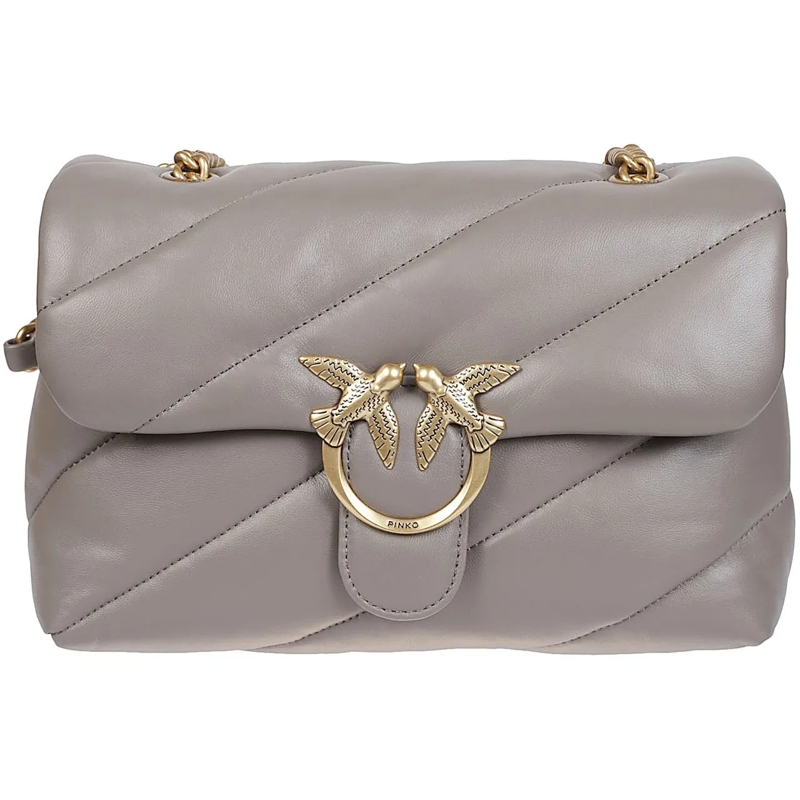 Pinko Fourre-tout Love Classic Puff Maxi Quilt Bag Grey grau
