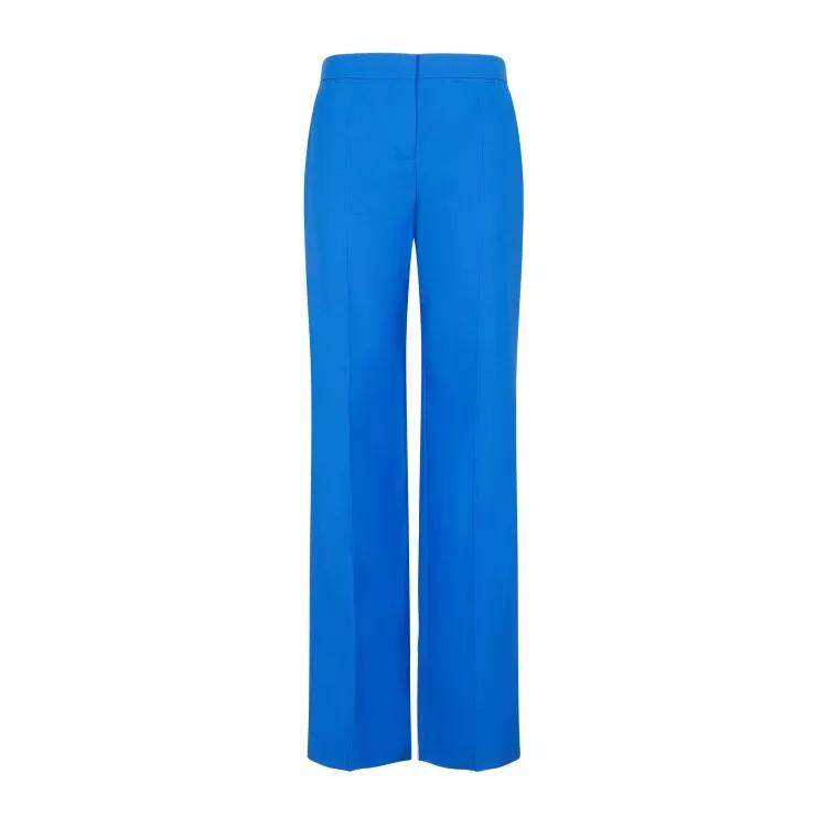 Alexander McQueen - Galactic Blue Wool Trousers - Größe 42 - blue