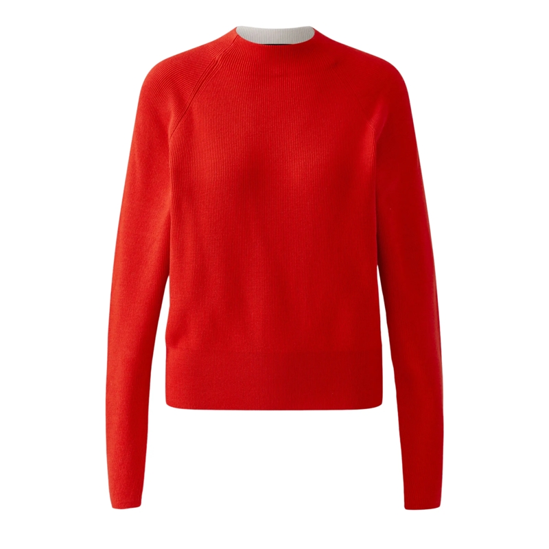 Oui Pullover Pullover rot