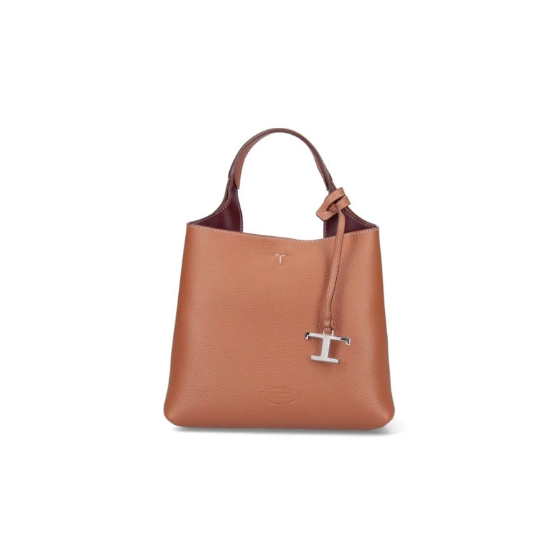 Tod's Fourre-tout Logo Handbag – Brown Brown
