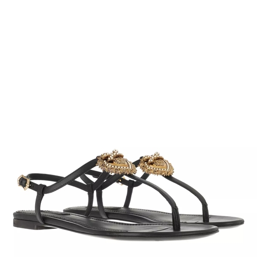 Dolce&Gabbana Thong Sandals Black Sandale