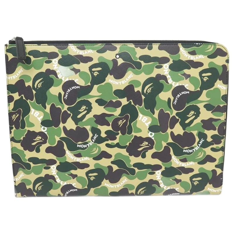 Montblanc Saddle Bag NEUE MONTBLANC X BAPE PORTFOLIO HANDTUCH-TASCHE IN grün
