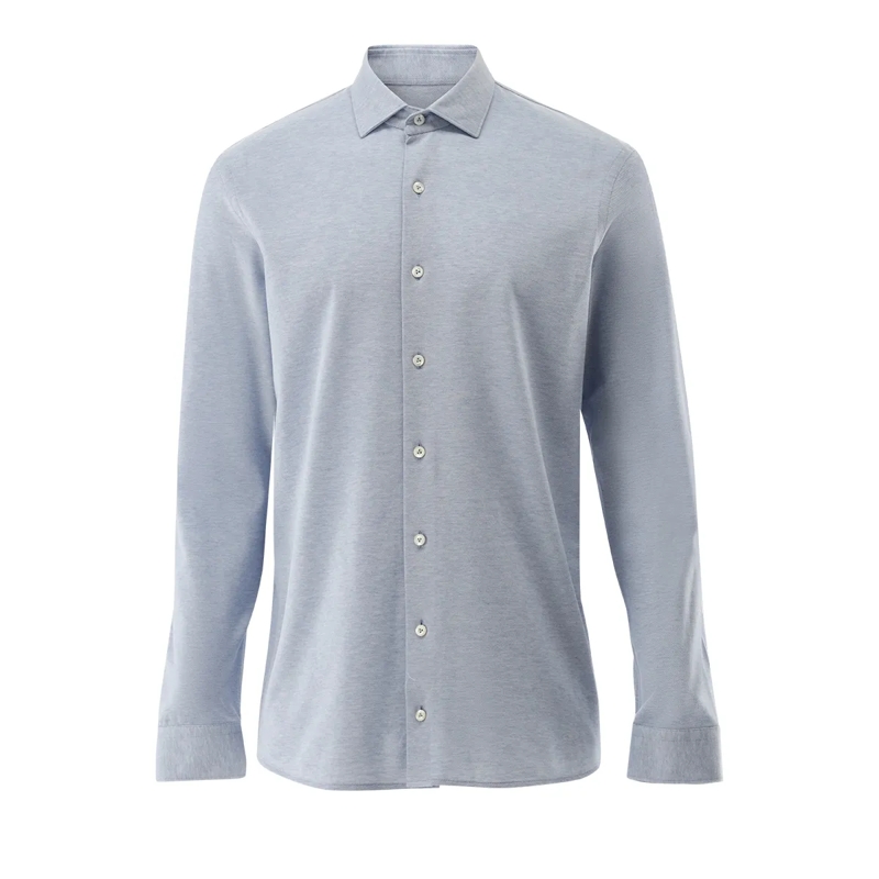 VAN LAACK Hemd Hemd Slim Fit Dessiniert blau