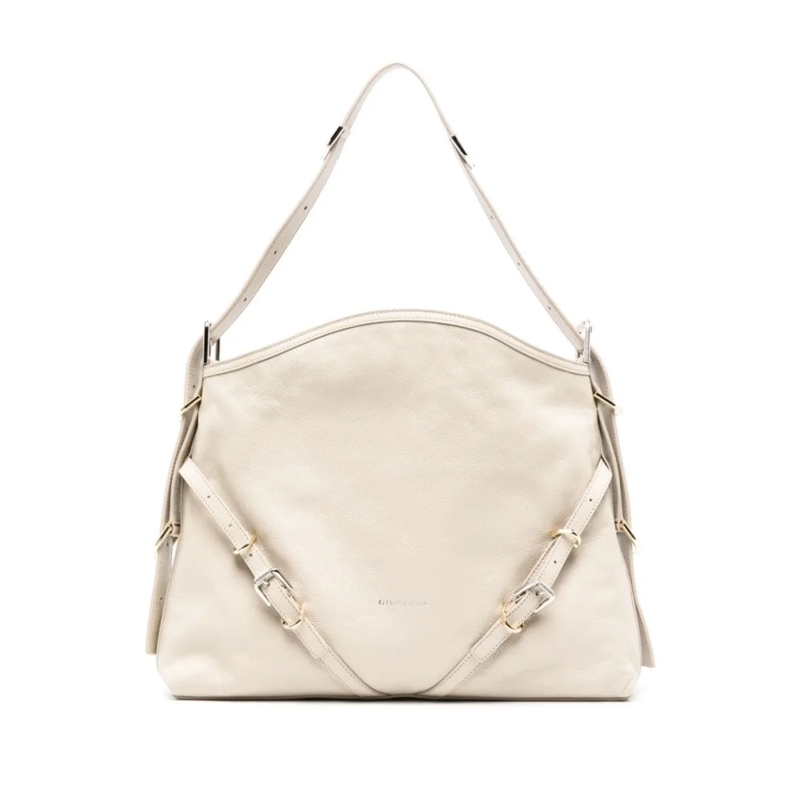 Givenchy Sac à bandoulière Calf Leather Shoulder Bag Neutrals