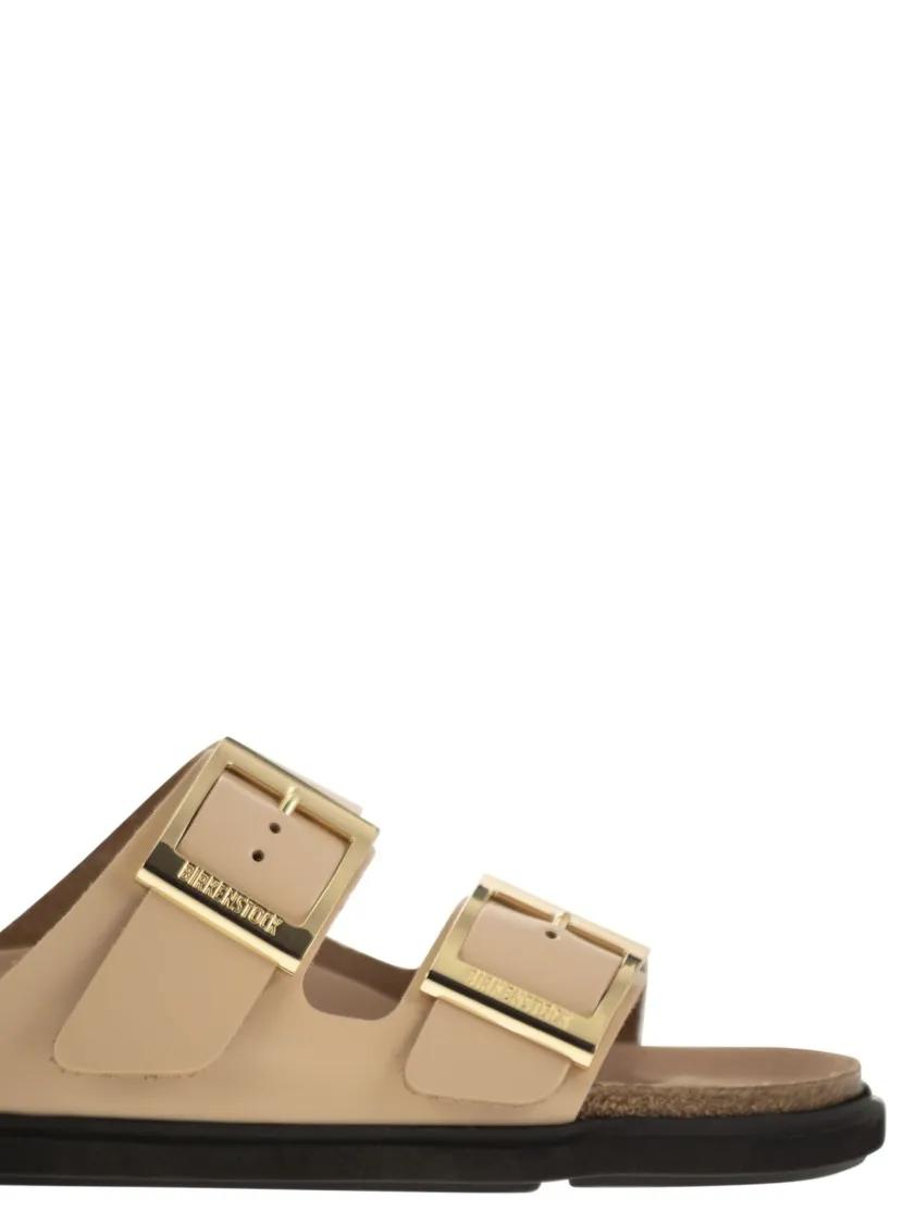 Thumbnail - Birkenstock Sandalen - Arizona Db - Leather Slipper - Gr. 37 (EU) - in Beige - für Damen