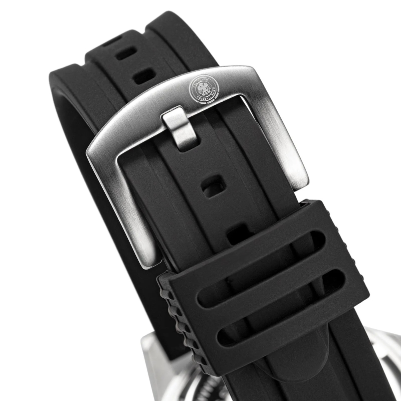 DFB Quarzuhr Quarzuhr DFB Herrenuhr mit Silikonarmband schwarz(Image 3)